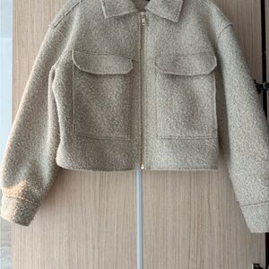 Zara Cream boucle Jacket